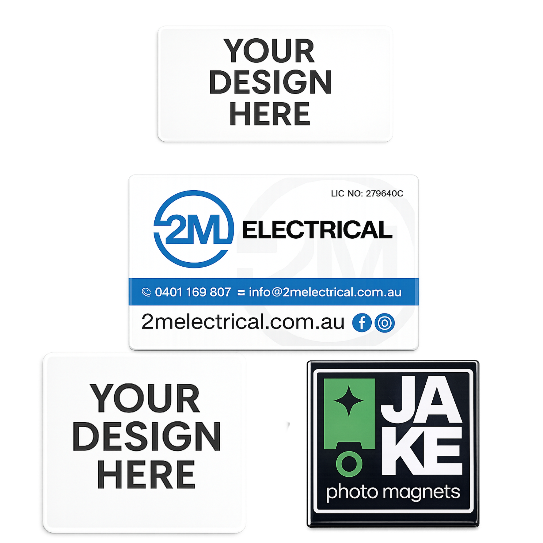 Personalised Business Card Magnets & Square Magnets