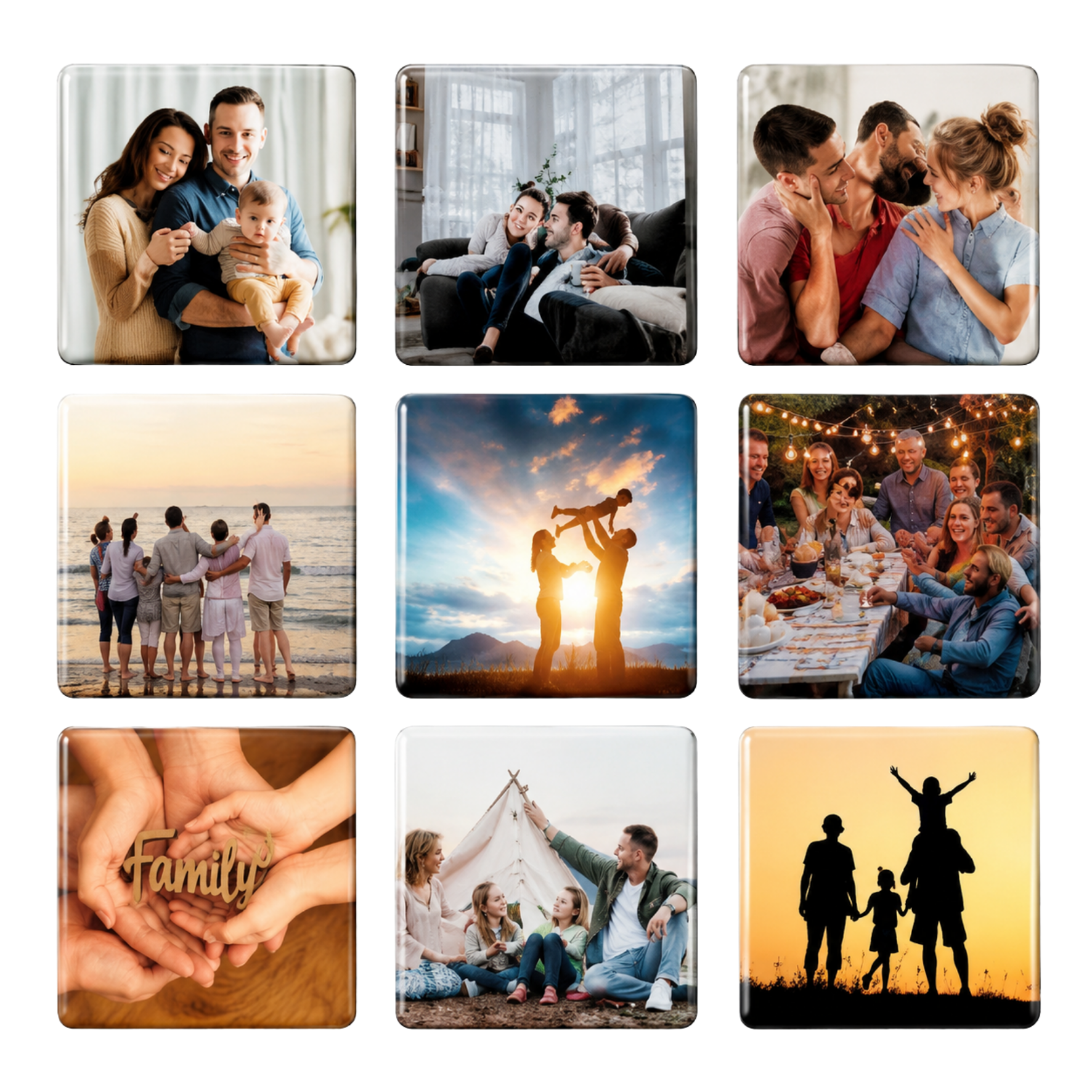 Fridge magnets 9 pack