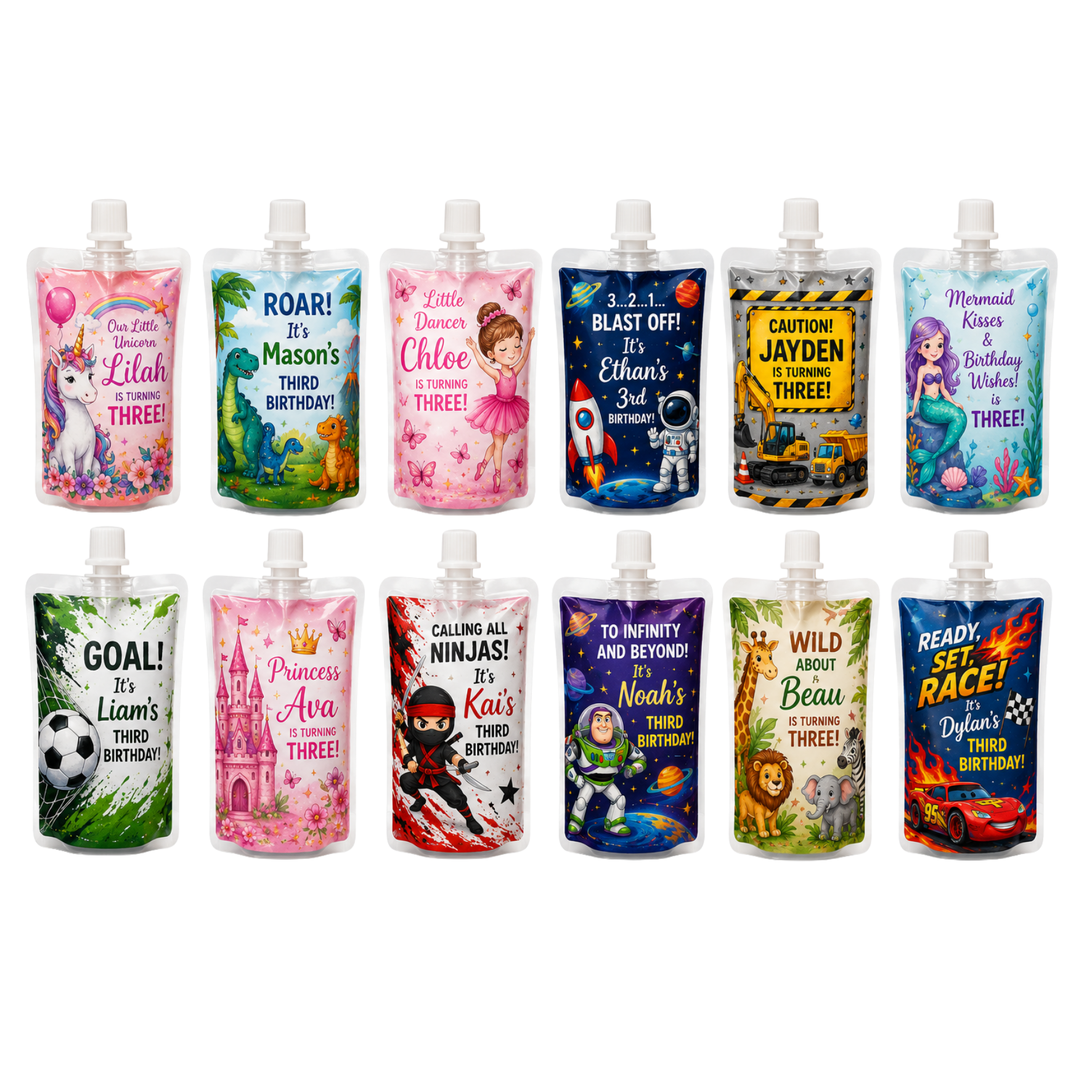 Personalized Juice Bags